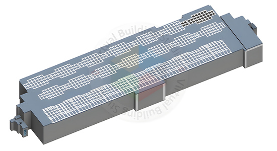 Final architectural BIM model output — healthcare facility