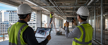 Construction site verification with engineering plans
