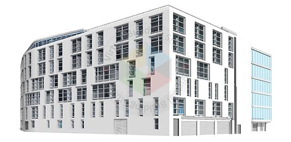 Point clouds in Revit for a 200,000 sq. ft. educational facility in the USA
