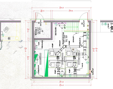 Structural and MEP drawings CAD deliverable from point cloud scan