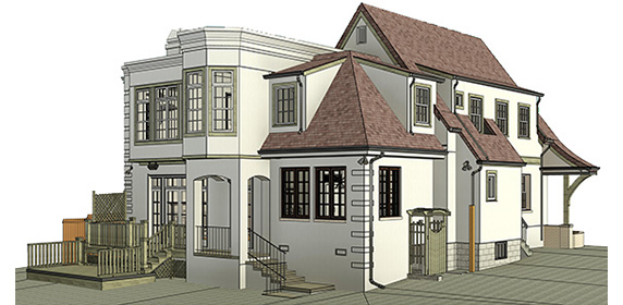 Point cloud to 3D BIM model for a residential house in the USA